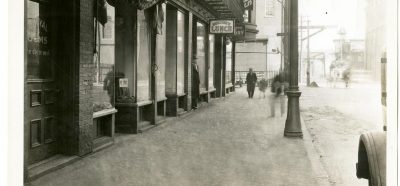 A historical photo of Bridge St. by Annie Powell